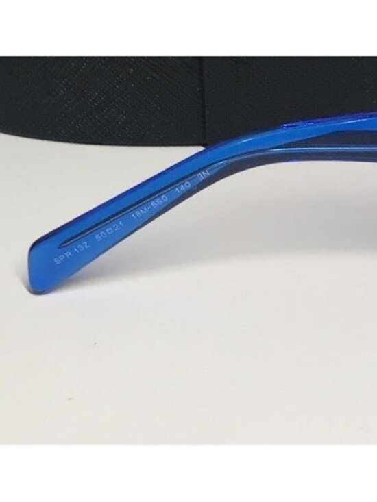 New Authentic Prada PR13Z Sunglasses – Blue Frame / Grey Lenses, Square Shape main image 11